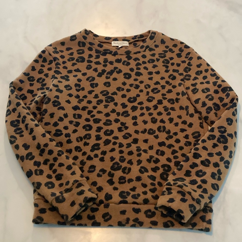 Michael Stars | Leopard Print Sweater Xsmall